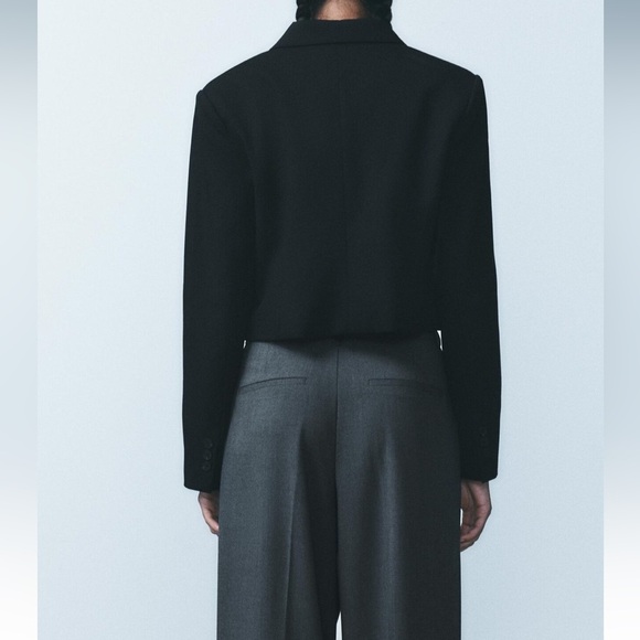 New ZARA Tailord Cropped Blazer - Picture 5 of 6